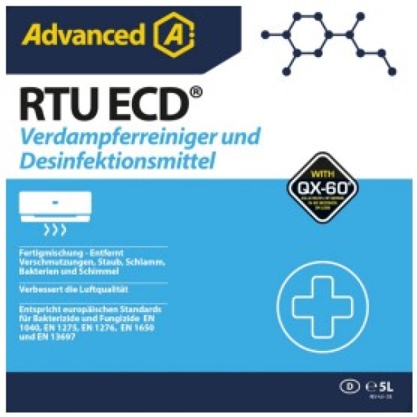 Reinigungsmittel f.Verdampfer u.Desinfe. RTU ECD Fass 205L (gebrauchsfertig)